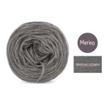 KOKONEK Mono Merino jeden kolor - średni szary / 250m