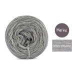 KOKONEK Mono Merino jeden kolor - szary melanż / 250m