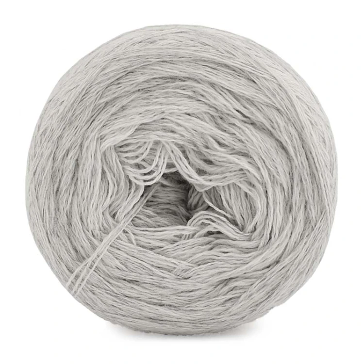 KOKONEK Merino Mono jeden kolor - jasny szary melanż / 250m