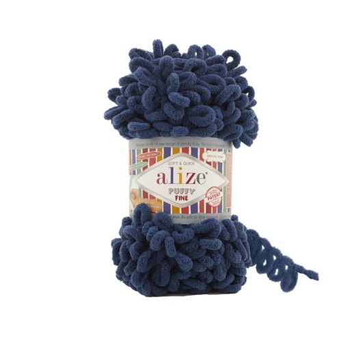 Włóczka Alize Puffy Fine 093 / ciemny jeans