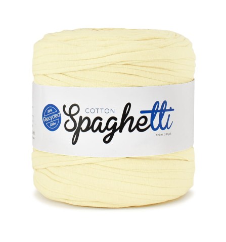 T-shirt Yarn Cotton Spaghetti / blady żółty