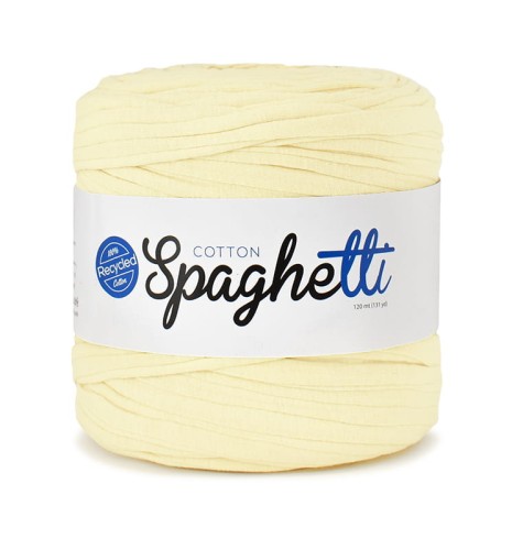 T-shirt Yarn Cotton Spaghetti / blady żółty