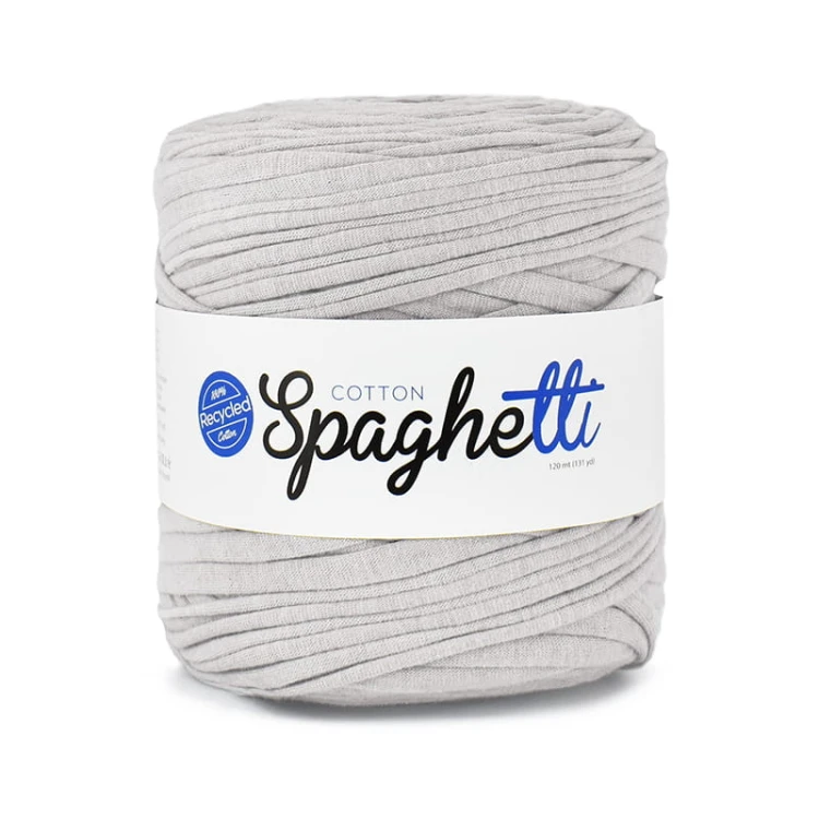 T-shirt Yarn Cotton Spaghetti / jasny szary