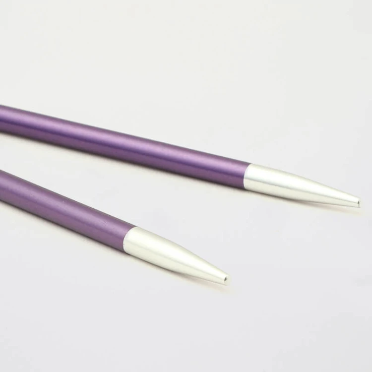Druty KRÓTKIE do wymiennych żyłek KnitPro Zing SPECIAL - metalowe