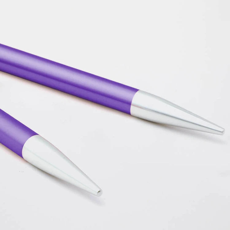 Druty KRÓTKIE do wymiennych żyłek KnitPro Zing SPECIAL - metalowe