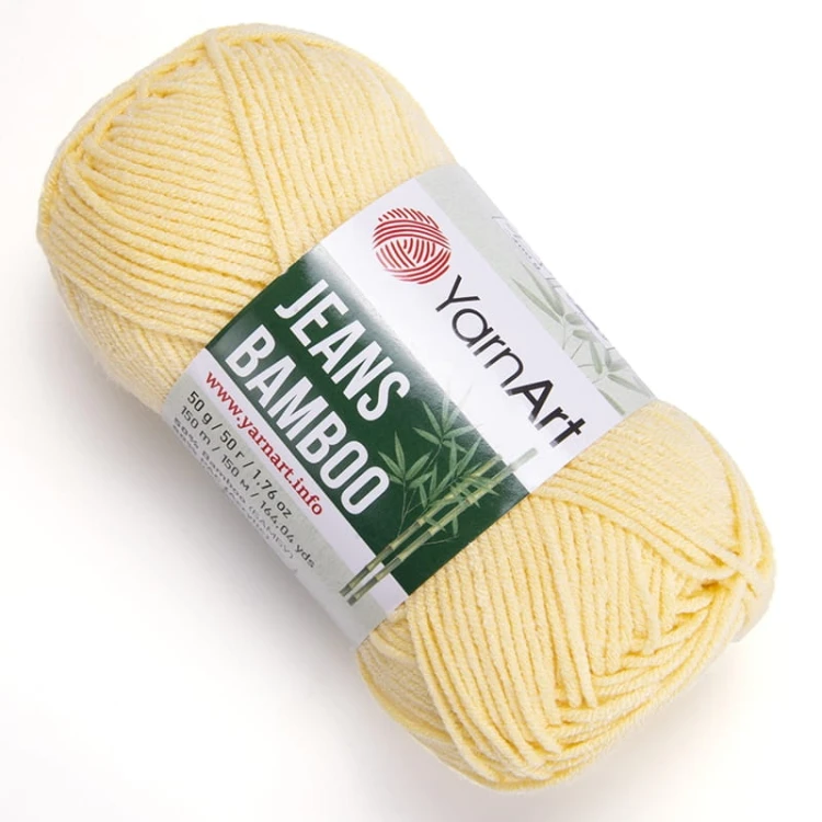 Włóczka YarnArt Jeans Bamboo 105 / lemoniada