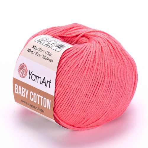 Włóczka YarnArt Baby Cotton 420 / koralowy