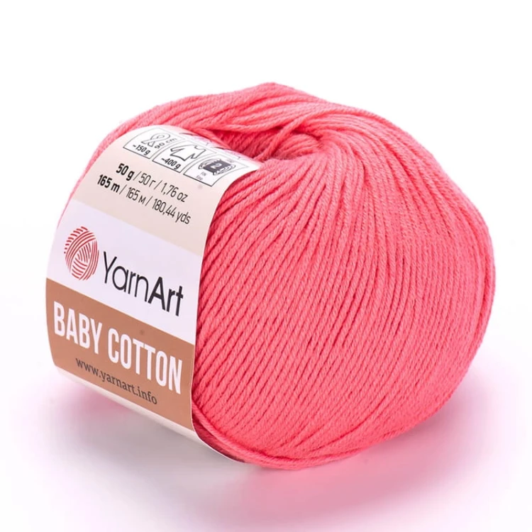 Włóczka YarnArt Baby Cotton 420 / koralowy