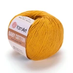 Włóczka YarnArt Baby Cotton 433 / musztarda