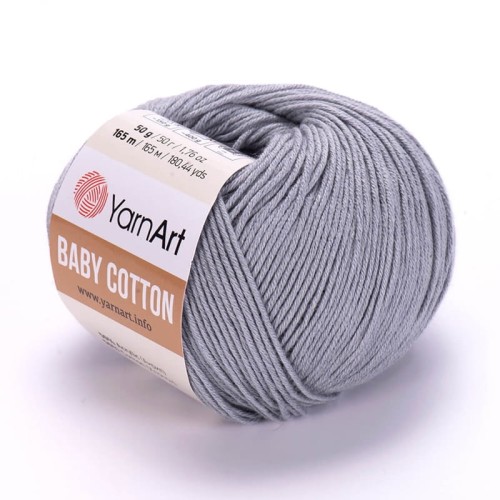 Włóczka YarnArt Baby Cotton 452 / szary