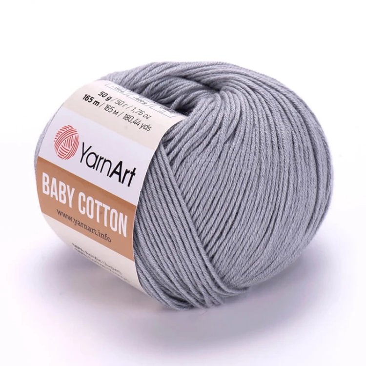 Włóczka YarnArt Baby Cotton 452 / szary