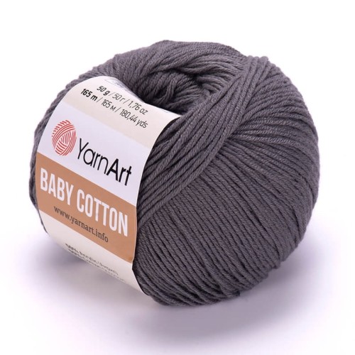 Włóczka YarnArt Baby Cotton 454 / ciemny szary