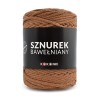 PREMIUM sznurek bawełniany by KOKONKI 5mm / rolka 100m / ciepły brąz