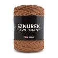 PREMIUM sznurek bawełniany by KOKONKI 5mm / rolka 100m / ciepły brąz
