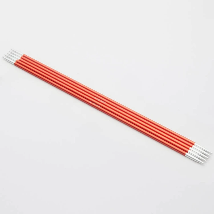 Druty do skarpet KnitPro Zing double-pointed 20 cm - metalowe