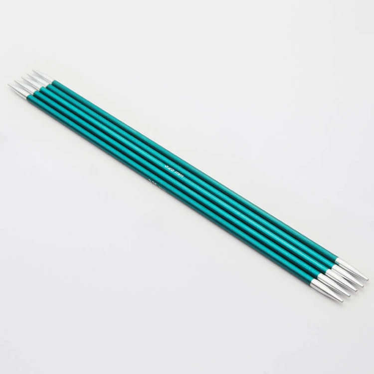 Druty do skarpet KnitPro Zing double-pointed 20 cm - metalowe