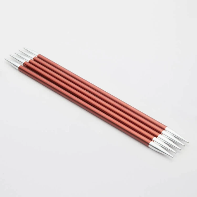 Druty do skarpet KnitPro Zing double-pointed 20 cm - metalowe