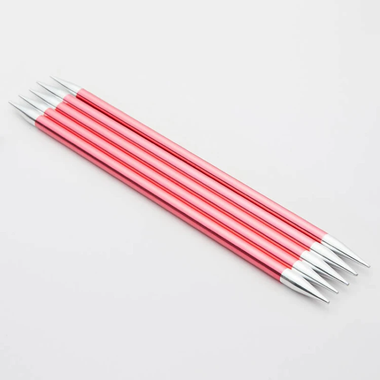 Druty do skarpet KnitPro Zing double-pointed 20 cm - metalowe