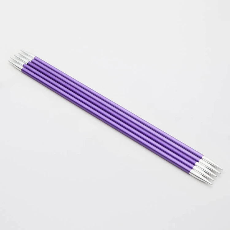 Druty do skarpet KnitPro Zing double-pointed 20 cm - metalowe