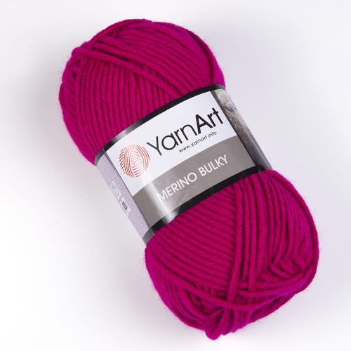 Włóczka YarnArt Merino Bulky / 8041 fuksja