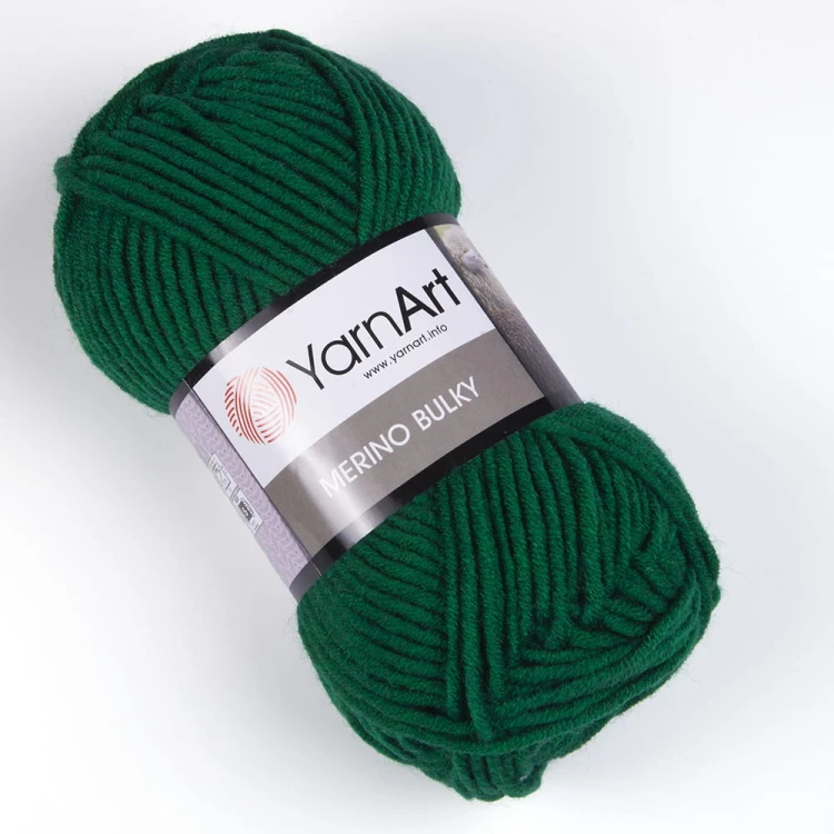 Włóczka YarnArt Merino Bulky / 338 ciemna zieleń