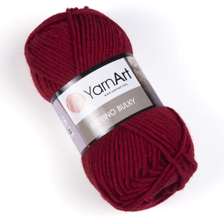 Włóczka YarnArt Merino Bulky / 3024 wiśnia