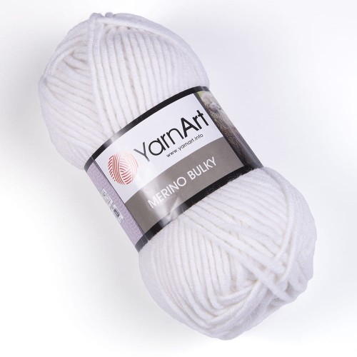 Włóczka YarnArt Merino Bulky / 501 biel