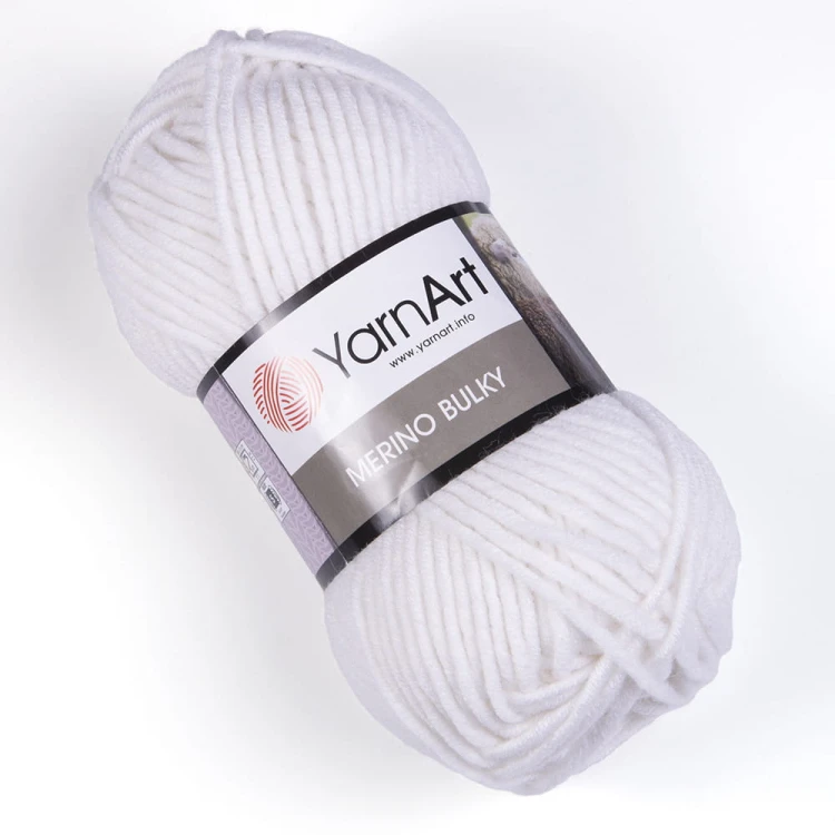 Włóczka YarnArt Merino Bulky / 501 biel