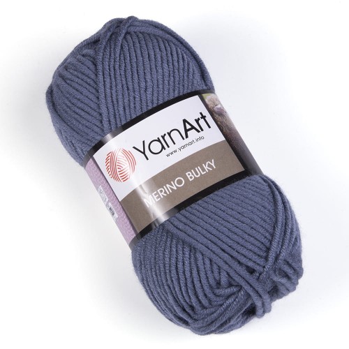 Włóczka YarnArt Merino Bulky / 3864 szaroniebieski