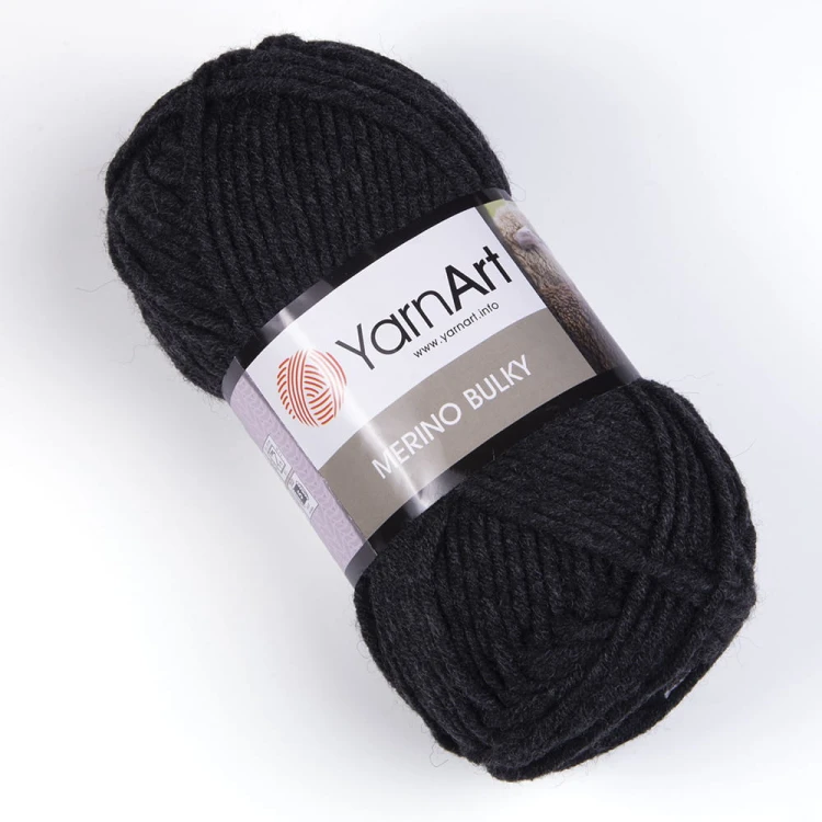 Włóczka YarnArt Merino Bulky / 359 ciemny szary
