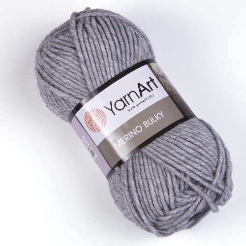 Włóczka YarnArt Merino Bulky / 282 jasny szary