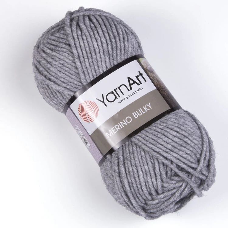 Włóczka YarnArt Merino Bulky / 282 jasny szary