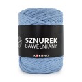 PREMIUM sznurek bawełniany by KOKONKI 5mm / rolka 100m / niebieski