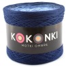 KOKONEK Classic A397 Granat/indygo melanż/jeans melanż/błękit/zimny beż