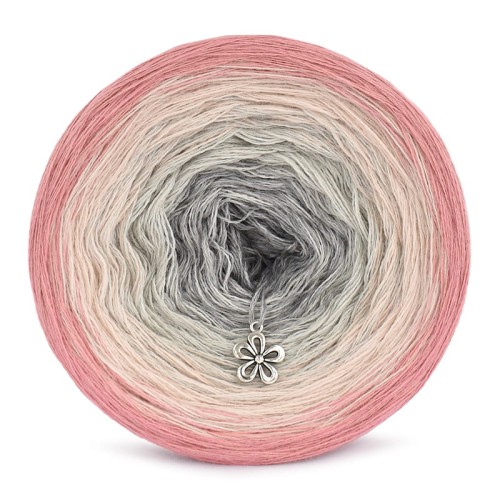 KOKONEK Merino 708 Perełka - Morela/nude/jasny szary/szary melanż