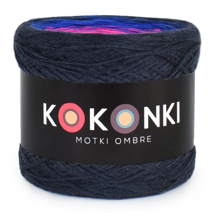 KOKONEK Classic B105 Karol - Navy melanż/lapis/ultra róż/róż