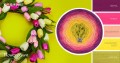 KOKONEK Classic B118 Flower crown - Jeżyna/fuksja/brzoskwinia/intensywny żółty/limetka