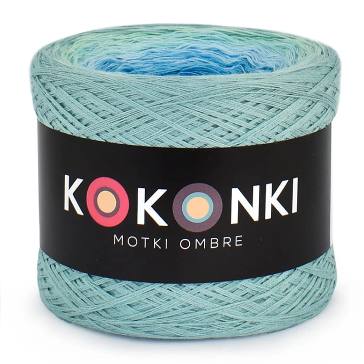 KOKONEK Classic B119 Butterfly effect - Patyna/mięta/jasny błękit/cyjan/ lazur