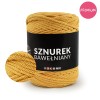 PREMIUM sznurek bawełniany by KOKONKI 5mm / rolka 100m / musztarda