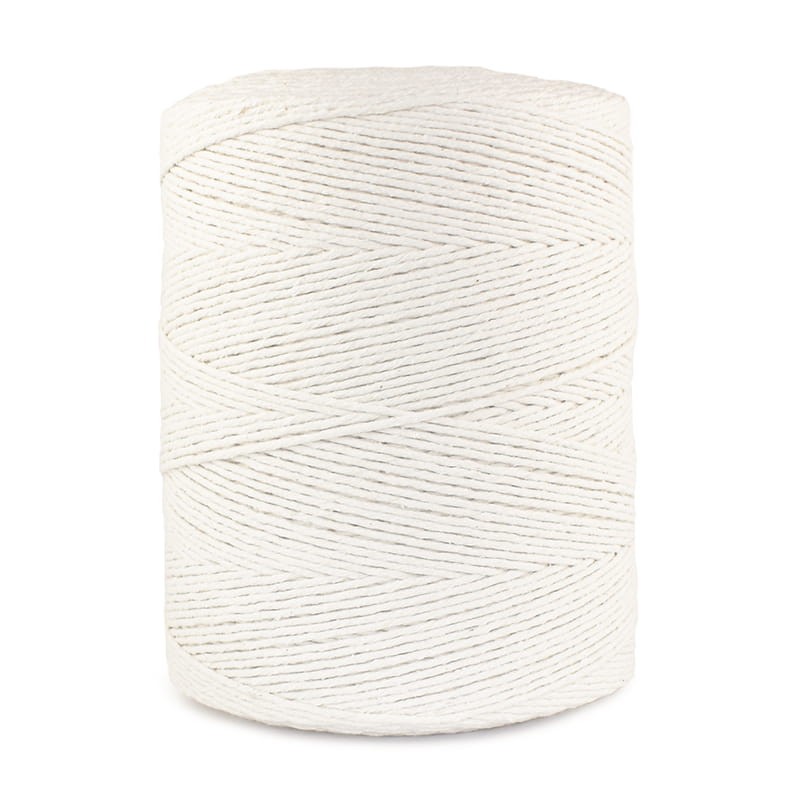 Sznurek do makramy bawełniany skręcany 3mm XXL / 1000m / naturalny
