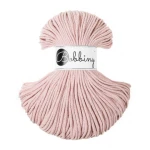 Sznurek pleciony bawełniany Bobbiny Junior / Pastelowy Róż / Pastel Pink / 3mm / 100m