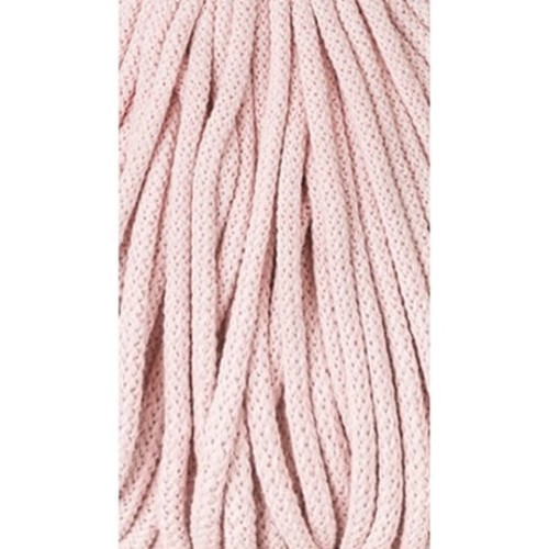 Sznurek pleciony bawełniany Bobbiny Premium / Pastelowy Róż / Pastel Pink / 5mm / 100m