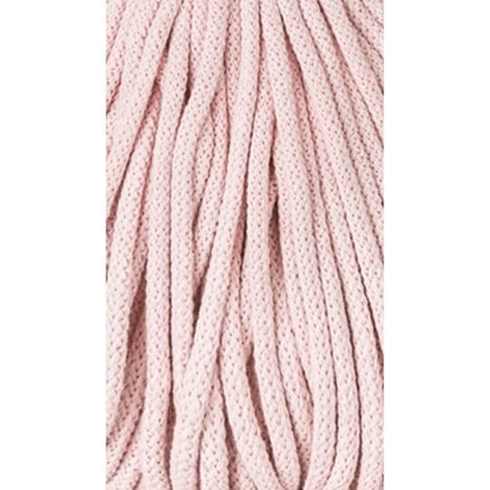 Sznurek pleciony bawełniany Bobbiny Premium / Pastelowy Róż / Pastel Pink / 5mm / 100m