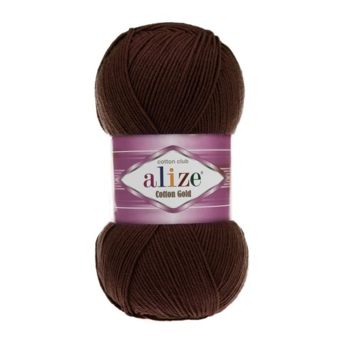 Włóczka Alize Cotton Gold 26 /  czekolada / 100g