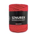 PREMIUM sznurek bawełniany by KOKONKI 5mm / rolka 100m / czerwień