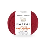 Włóczka Gazzal Baby Cotton XL 3439 / burgund