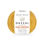 Włóczka Gazzal Baby Cotton XL 3447 / musztarda