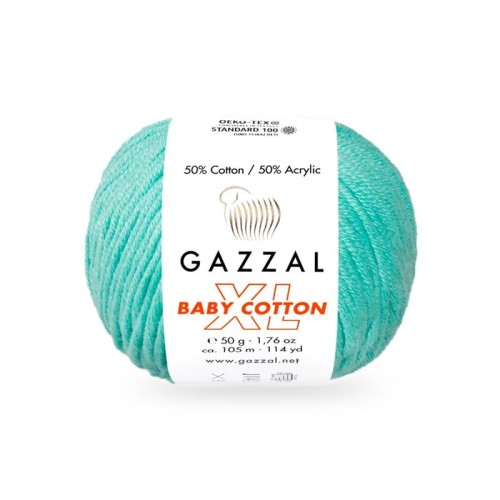 Włóczka Gazzal Baby Cotton XL 3452 / jasny szmaragd