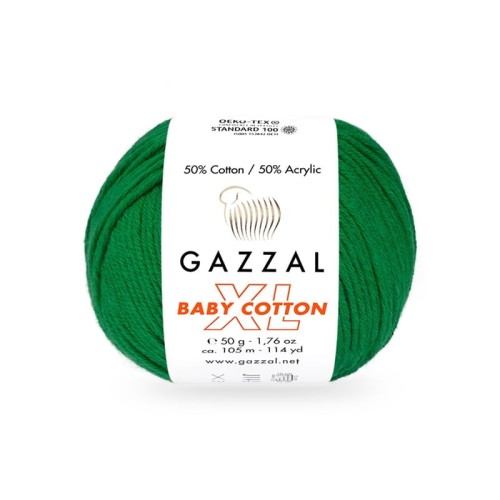 Włóczka Gazzal Baby Cotton XL 3456 / trawa
