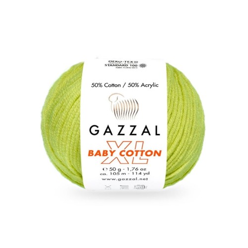 Włóczka Gazzal Baby Cotton XL 3457 / pistacja